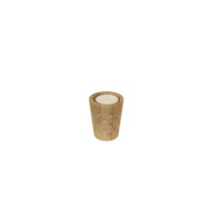 Alternative view of Dubbeglas-Teelichthalter aus Holz