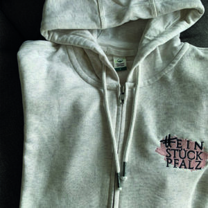 Alternative view of #einstückpfalz Zipper-Hoddie für Damen und Herren